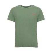 MCS Logo Crew Neck Tee Short Sleeve Green, Herr