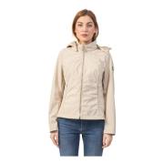 YES ZEE Beige Huva Softshell Jacka Beige, Dam