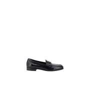 Prada Eleganta Läderloafers Black, Dam