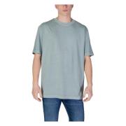 Calvin Klein Jeans Grön Tryckt Rund Hals T-shirt Green, Herr