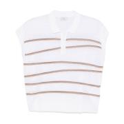 Peserico Vit Beige T-shirt Damkläder White, Dam