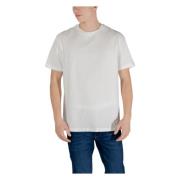 Armani Exchange Vit Bomull T-shirt Kort Ärm White, Herr