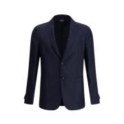 Ermenegildo Zegna Elegant Blazer med Fickor Blue, Herr