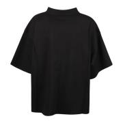 Balenciaga S/S Cropped T-shirt Black, Dam