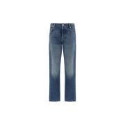 Alexander McQueen Blå Straight Leg Jeans Blue, Herr