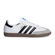 Adidas Svarta Läder Sportiga Sneakers Black, Dam