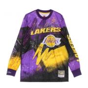 Mitchell & Ness Långa ärmstoppar Purple, Herr