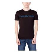 Calvin Klein Jeans Herr Tryckt T-shirt Black, Herr