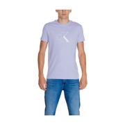 Calvin Klein Jeans Lila Regenererad Bomull Tee Purple, Herr