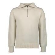 Courrèges Beige Zip-Up Sweater Vår-Sommar 2025 Beige, Herr