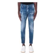 Dsquared2 Slim Skater Jeans Blue, Herr