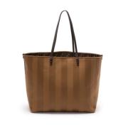 Fendi Stor Jacquard Cappuccino Keps Brown, Dam