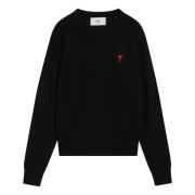 Ami Paris Crewneck Sweatshirt Black, Herr