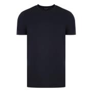 Giorgio Armani Blå T-shirt med Logobroderi Blue, Herr