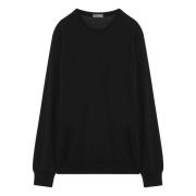 Drumohr Stilig Crew Neck Sweater Black, Herr