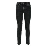 Dondup Stretch Modal Jeans med dragkedja Black, Dam