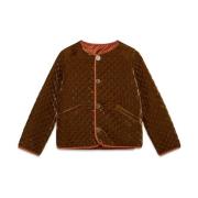 MALIPARMI Skinande Velvet Kort Jacket Orange, Dam