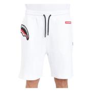 SPRAYGROUND Vita Label Shark Shorts White, Herr