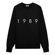 1989 STUDIO Crewneck Sweatshirt Black, Herr