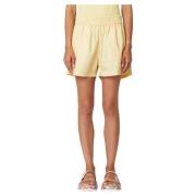 PLAN C Eggnog Bomullsshorts Yellow, Dam