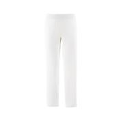 PANICALE Straight Trousers White, Dam