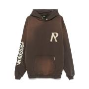 REPRESENT Cedar Brown Masking Tape Initial Hoodie Brown, Herr