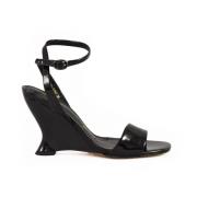 Emanuelle Vee Lädersandal med gummisula Black, Dam