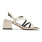 Cesare Gaspari Block Heels Sandals Maria - Beige Beige, Dam