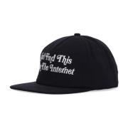 MARKET Svart Flat Skärmkeps Snapback Stil Black, Herr