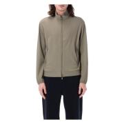 Emporio Armani Canneté-effekt Blouson ytterkläder Gray, Herr