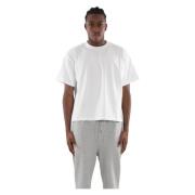 GARMENT WORKSHOP Klassisk Boxy Tee i 001 White, Herr