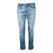 Diesel Stiliga Jeans med Bomullsblandning Blue, Herr