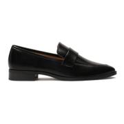 Kazar Svarta slip-on läderboxskor Black, Dam