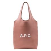 A.P.C. Ninon Liten Axelväska med Logotyp Brown, Dam