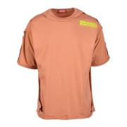 Diesel Bomull T-shirt Pink, Herr