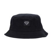 IUTER Svart Logo Bucket Hat Bomull Black, Unisex