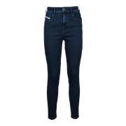 Diesel Stretchiga Bomullsblandade Jeans Blue, Dam