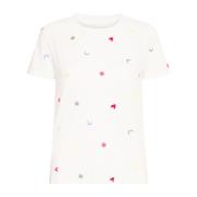 ICHI Cloud Dancer Top & T-Shirt Multicolor, Dam