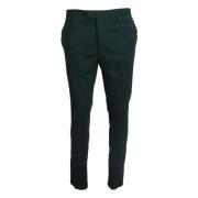 BENCIVENGA Elegant mörkgrön Chino-byxor Green, Herr