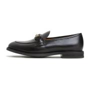 Cesare Gaspari Läderplattform Loafers Olya Black, Dam