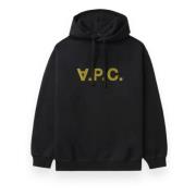 A.P.C. Oversized Hoodie Grand Style Black, Herr