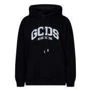 GCDS Svart Logohoodie Black, Dam