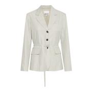 ICHI Elegant Blazer London Fog Melange Beige, Dam