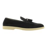 Doucal's Blå Loafer Skor Stilfull Tassel Blue, Herr