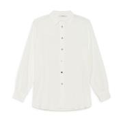 MALIPARMI Fluid Crepe Shirt White, Dam