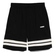 BARROW Svarta Popeline Shorts Black, Herr