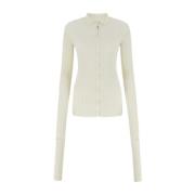 QUIRA Bomullsblandad Cardigan White, Dam