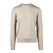 Filippo De Laurentiis Merinoull Pullover Tröja Beige, Herr