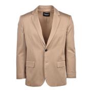 Dondup Bomull Siden Blandning Blazer Jacka Yellow, Herr