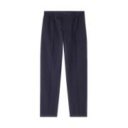 A.P.C. Marinblå Bomull Elastiska Byxor Blue, Herr